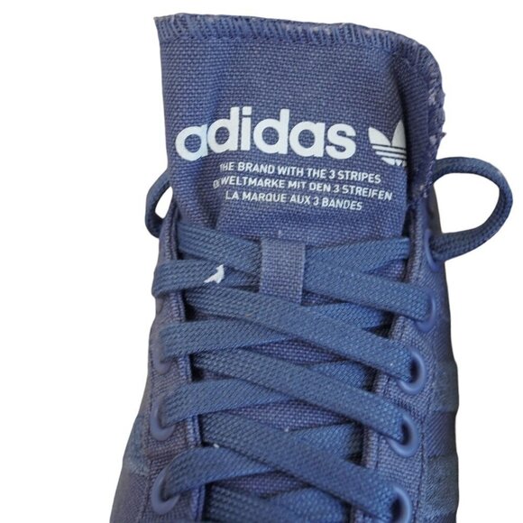 Adidas Courtvantage Blue Canvas Sneakers Womens‎ Size 7.5 - Picture 4 of 12